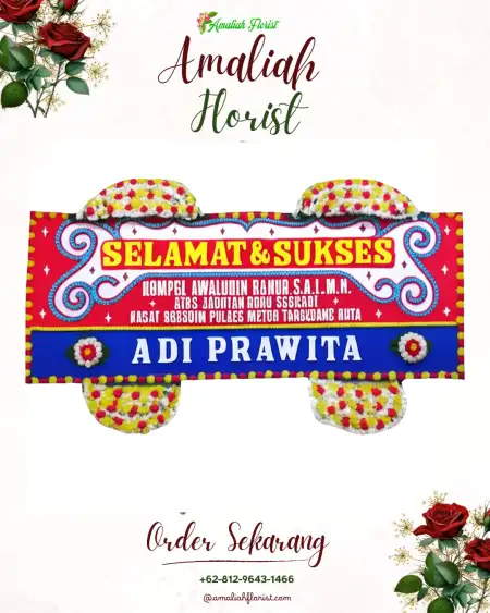 Papan Bunga Ucapan Selamat Pinangsori
