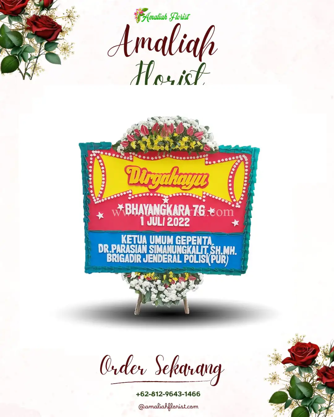 Papan Bunga HUT Ulang Tahun Pinangsori